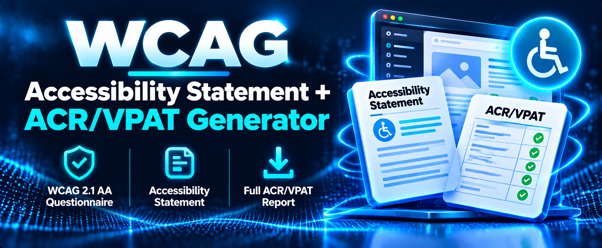 Accessibility Statement and ACR/VPAT Generator illustration